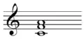 Second inversion F major chord: C,F,A.