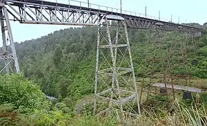 The Makatote Viaduct over the Makatote River