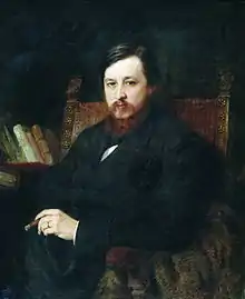 Portrait of the Composer M. P. Azanchevsky, by Konstantin Makovsky, 1877