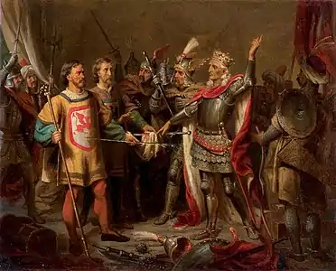Władysław Jagiełło before the Battle of Grunwald