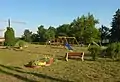 Playground at the village green (July 2020)