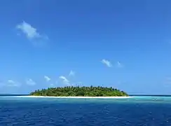 Desert island from Baa Atoll