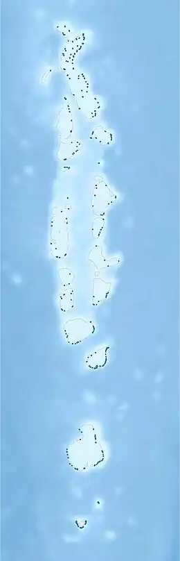 Alifushi is located in Maldives