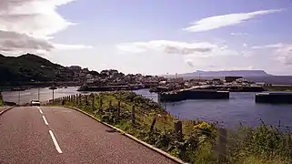 Mallaig viewed from the Ferry Road to the north of the village