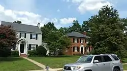 Detached colonial homes in Malvern Gardens.