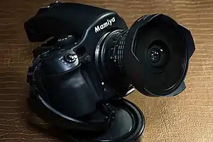Mamiya 645AFD with Arsat 30mm f/3.5 fisheye lens
