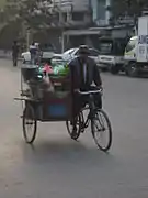 Mandalay rickshaw peddler