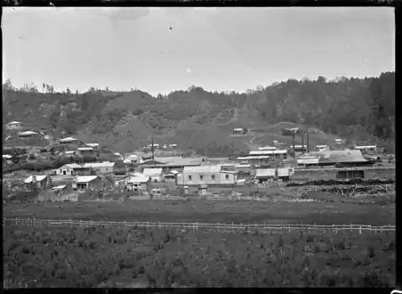 Mangapehi railway station and settlement in 1920