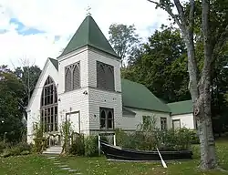 The Manhasset Church, located within the CDP of Shelter Island.