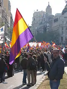 Pro-Republican demonstration; Madrid 2006