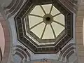 Interior of the dome, with the suspended galero of Cardinals Rufino Santos and Jaime Sin