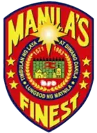 Manila Police District patch depicting the department logo, including the old arms of the City of Manila