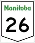Provincial Trunk Highway 26 marker