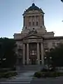 Side entrance, Manitoba Government Building, Winnipeg