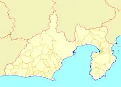 Location of Izunagaoka in Shizuoka Prefecture