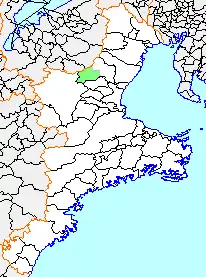 Location of Seki in Mie Prefecture