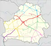 Map of the system   Minsk branch;   Baranavichy (Baranovichi) branch;   Brest branch;   Homiel (Gomel) branch;   Mahiliow (Mogilev) branch;   Viciebsk (Vitebsk) branch