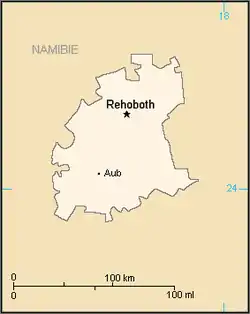 Location of Rehoboth area