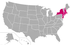 Location of teams in