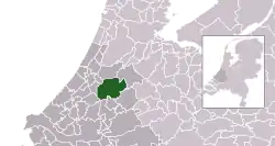 Location of Alphen aan den Rijn