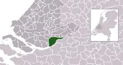 Location of Dordrecht