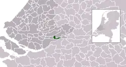 Location of Hardinxveld-Giessendam