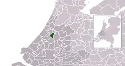 Location of Zoeterwoude