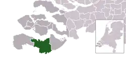 Location of Terneuzen