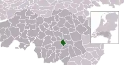 Location of Nuenen, Gerwen en Nederwetten