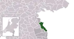 Location of Bergen, Limburg