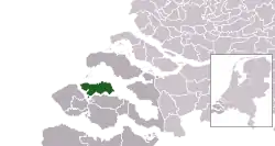 Location of Noord-Beveland