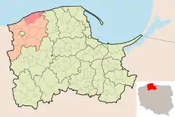 Location of Gmina Smołdzino