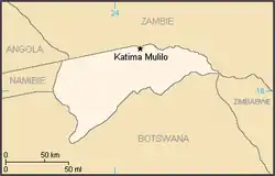 Map of the bantustan