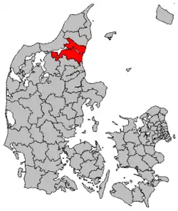 Location of Aalborg Municipality