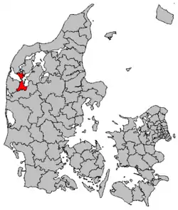 Location of Struer municipality