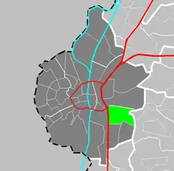 Location of Amby in Maastricht
