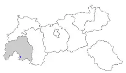 Location of Nauders within Tyrol