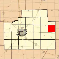 Location in McLean County
