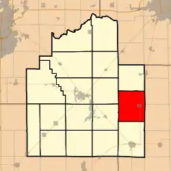 Location in Christian County