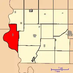 Location in Fremont County