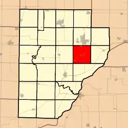 Location in Fulton County