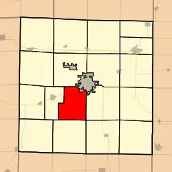 Location in McDonough County