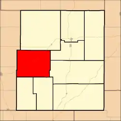 Location within Chase County