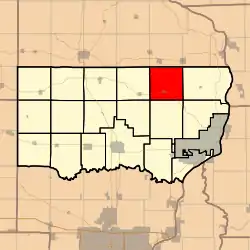 Location in Clinton County