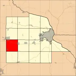 Location in Dubuque County