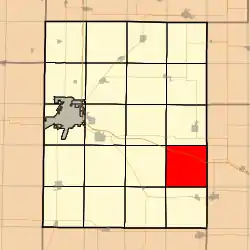 Location in Knox County