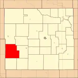Location in Custer County