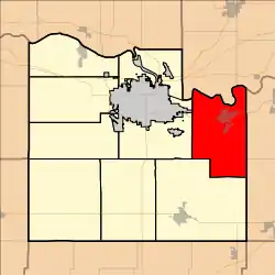 Location in Douglas County