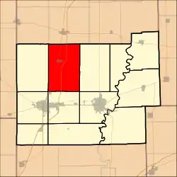 Location in Coles County