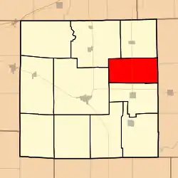 Location in Jasper County